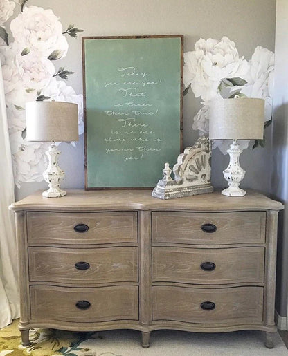White Peony Flower Wall Stickers