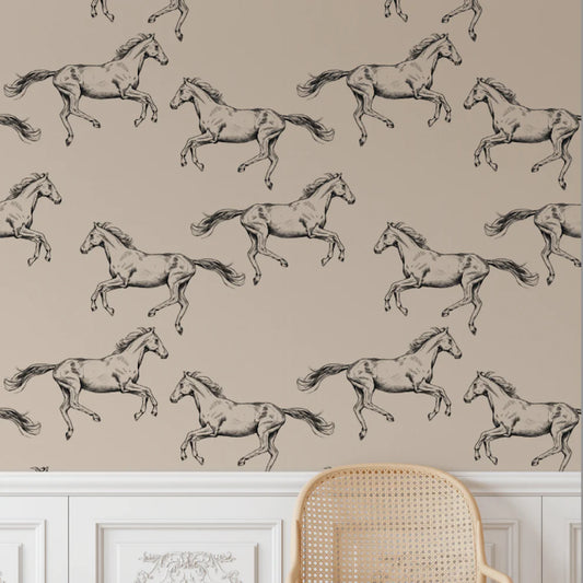 Wild Horses Peel and Stick Wallpaper