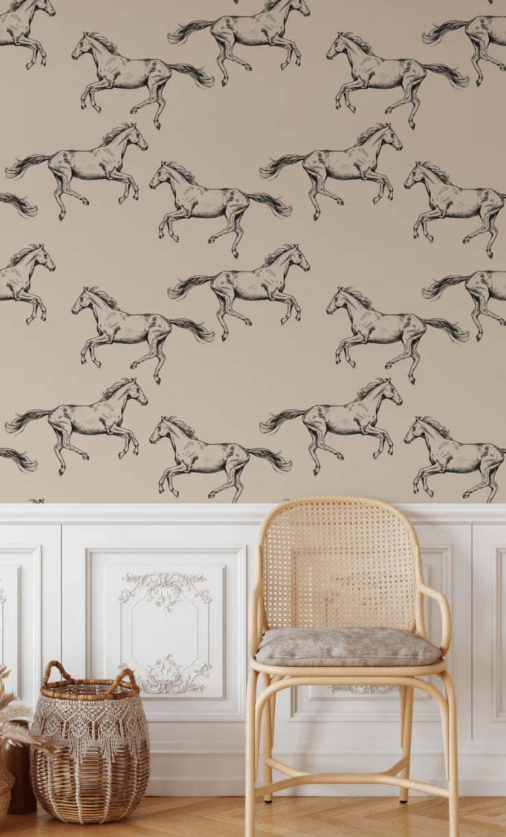 Wild Horses Peel and Stick Wallpaper