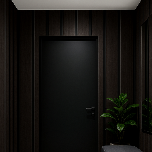 Sophisticated Modern Entryway with Moody Contrast