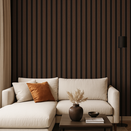 Dark Wood Stripes for Sophisticated Interiors