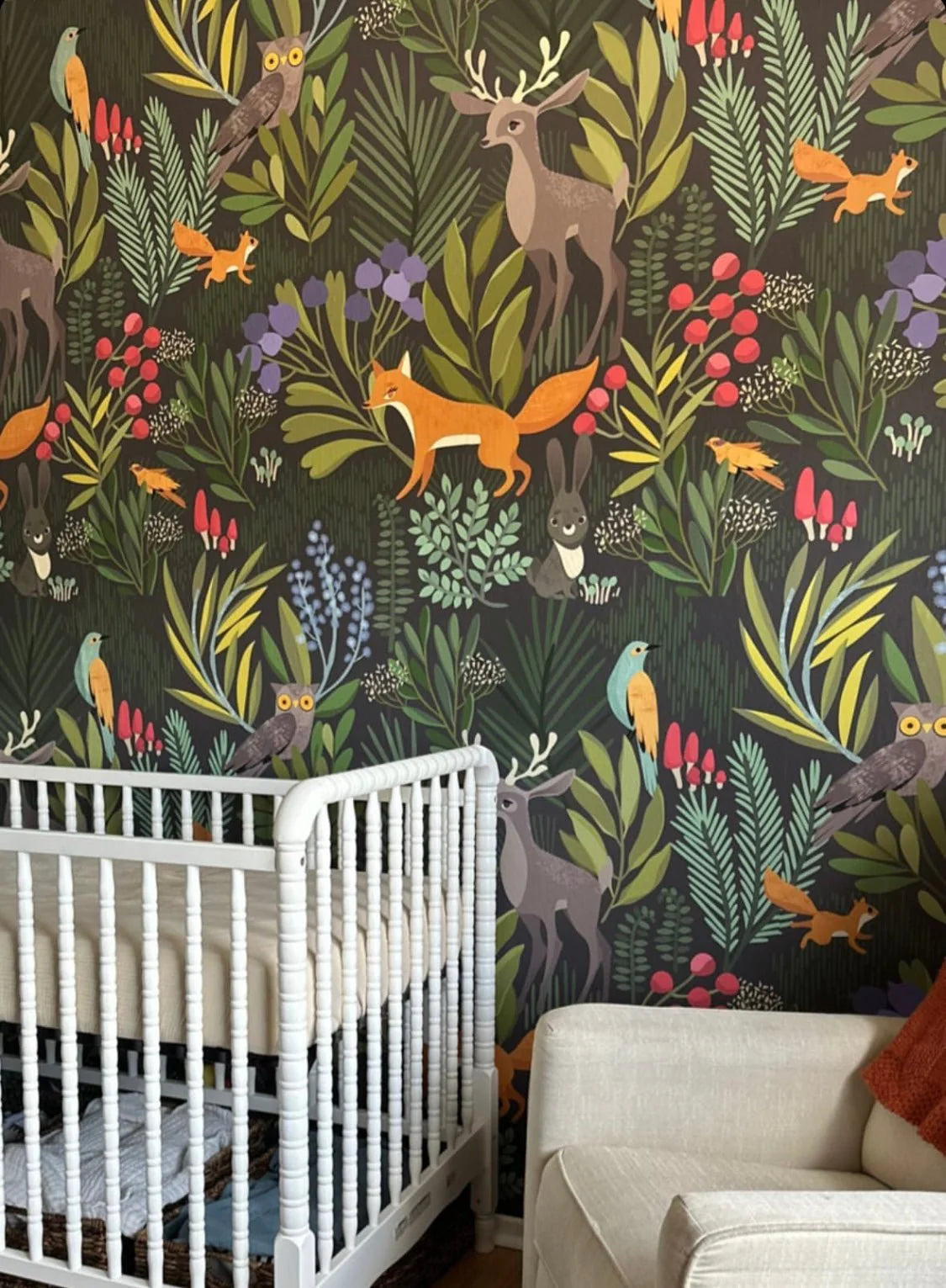 Woodland Friends Peel and Stick Wallpaper