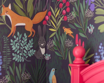 Woodland Friends Peel and Stick Wallpaper